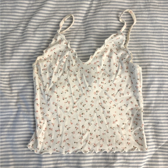 Brandy Melville Floral Tank Top - Picture 1 of 3
